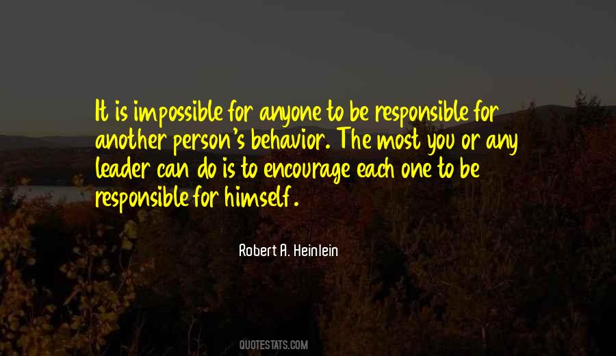 Be Responsible Quotes #1314217