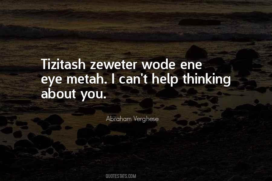 Tizitash Zeweter Quotes #166344