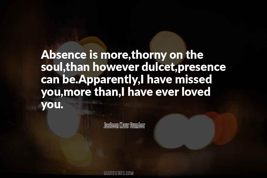 Love Absence Quotes #570861