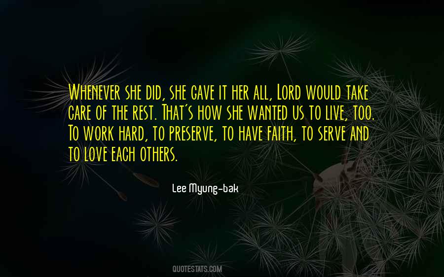 Love And Serve Quotes #720507