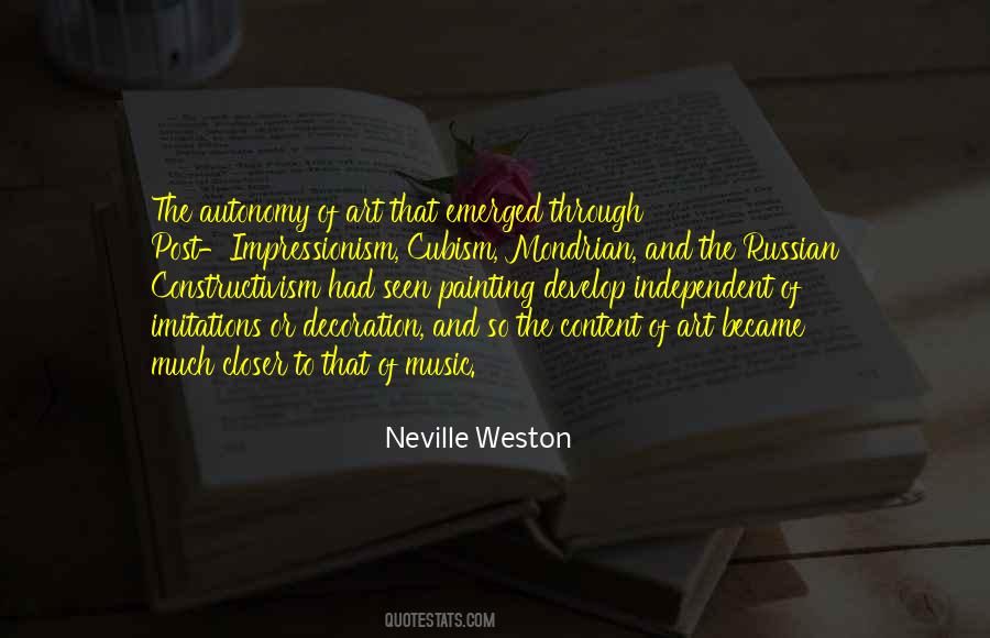 Post Impressionism Vs Impressionism Quotes #327182