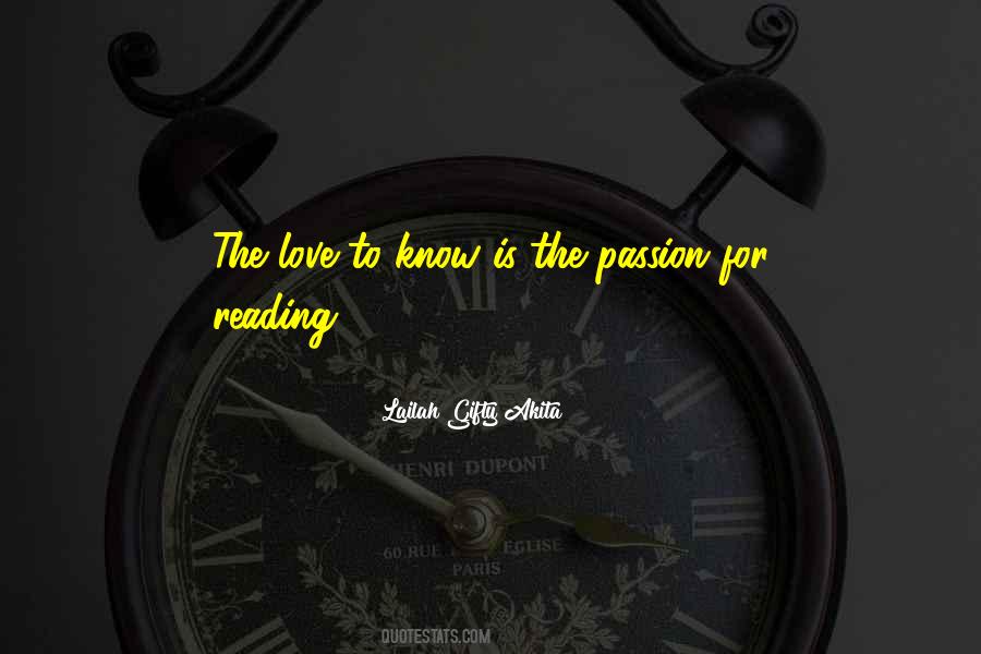 Quotes About The Passion Of Reading #1178154