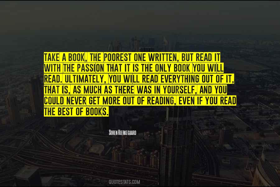 Quotes About The Passion Of Reading #1331010