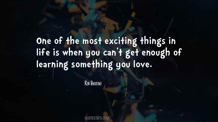 Exciting Things Quotes #434942