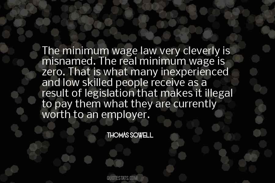 Thomas Sowell On Minimum Wage Quotes #557303