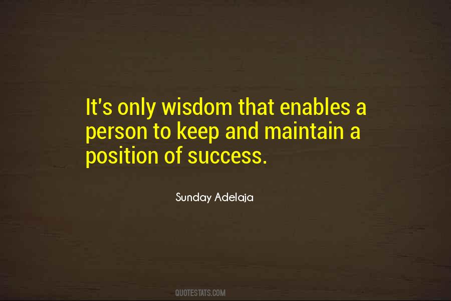 Success Position Quotes #1299775