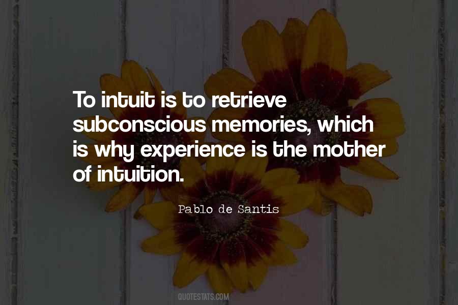 Mother S Intuition Quotes #158694