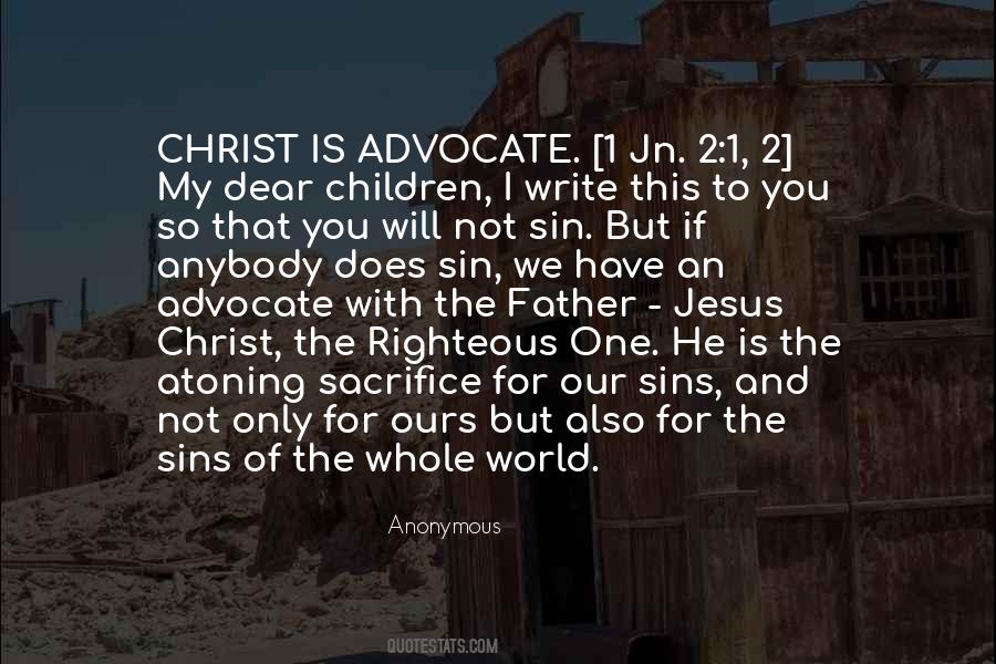 Sacrifice Of Christ Quotes #1691369