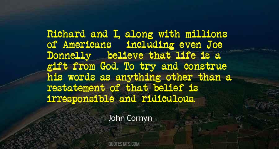 Life As A Gift Quotes #1494323