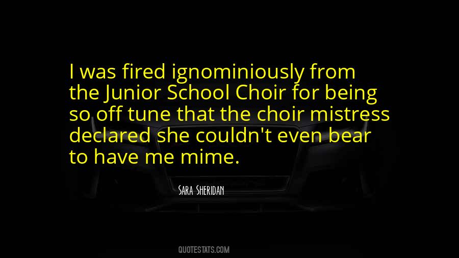 School Choir Quotes #1553897