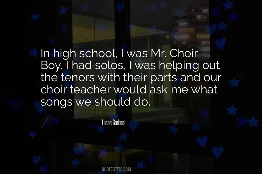 School Choir Quotes #292862