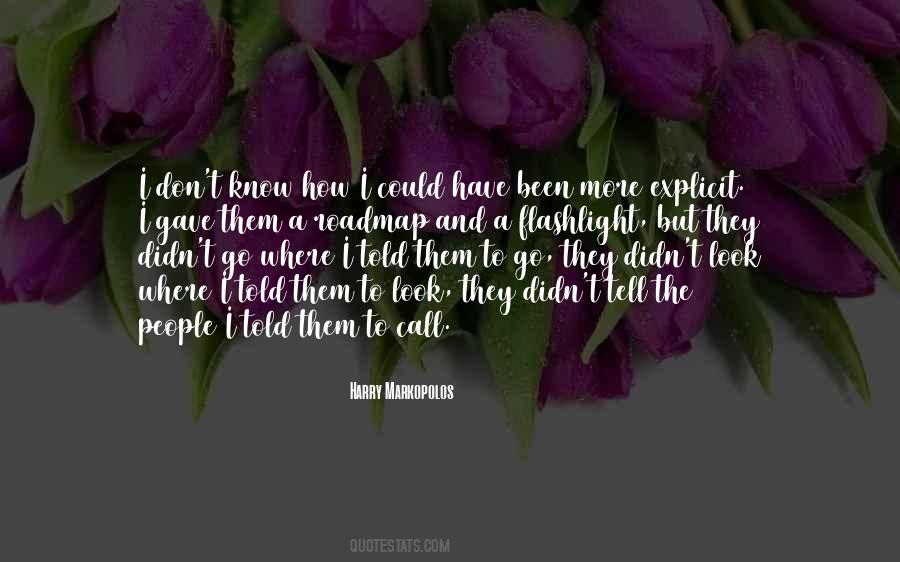 Markopolos Harry Quotes #533616