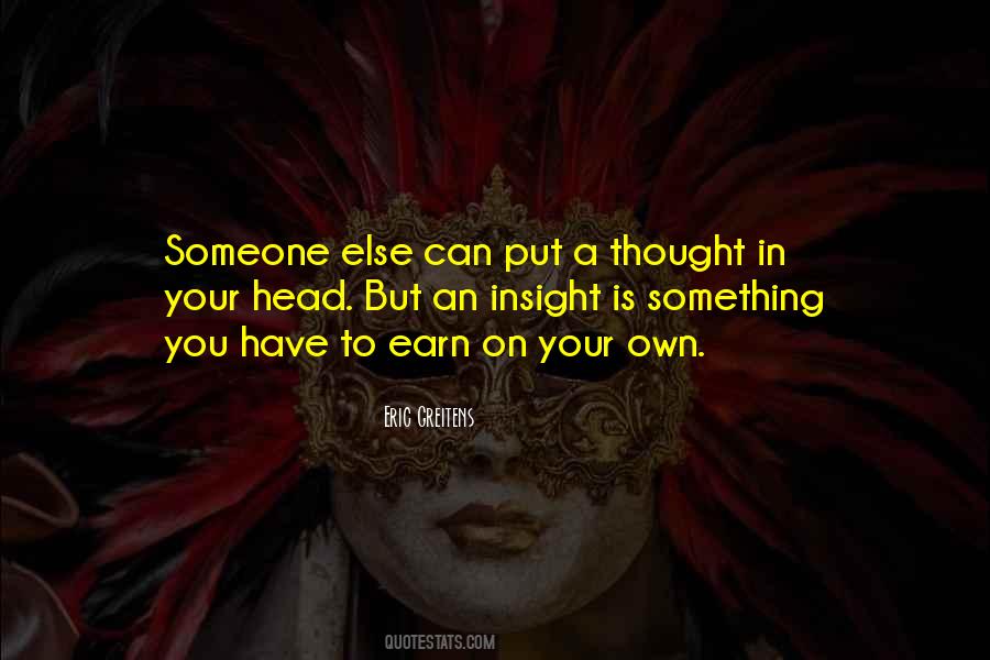 In Your Own Head Quotes #1676127