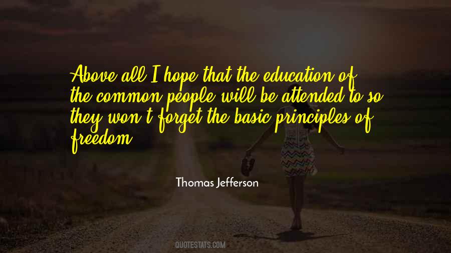 Thomas Jefferson Education Quotes #1655576