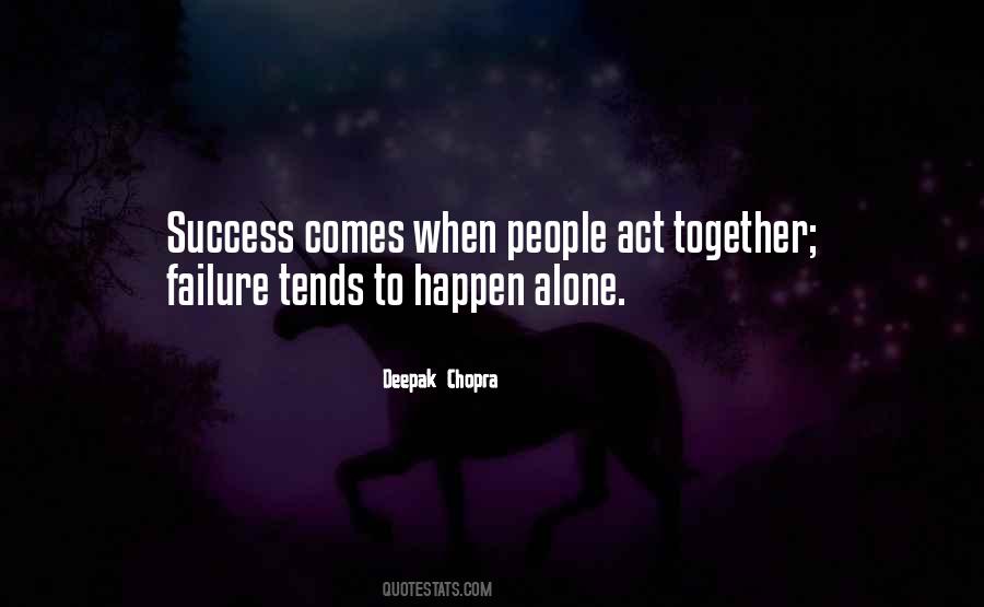 Success Alone Quotes #1396657