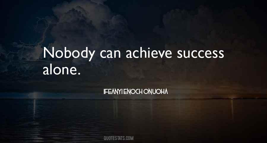 Success Alone Quotes #1856407