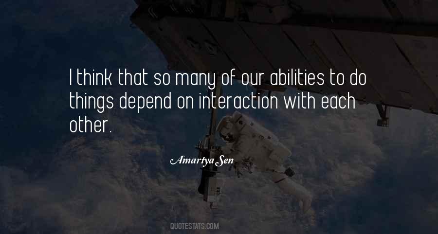 Our Abilities Quotes #1062529