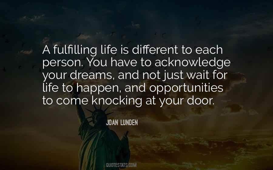 A Fulfilling Life Quotes #195765