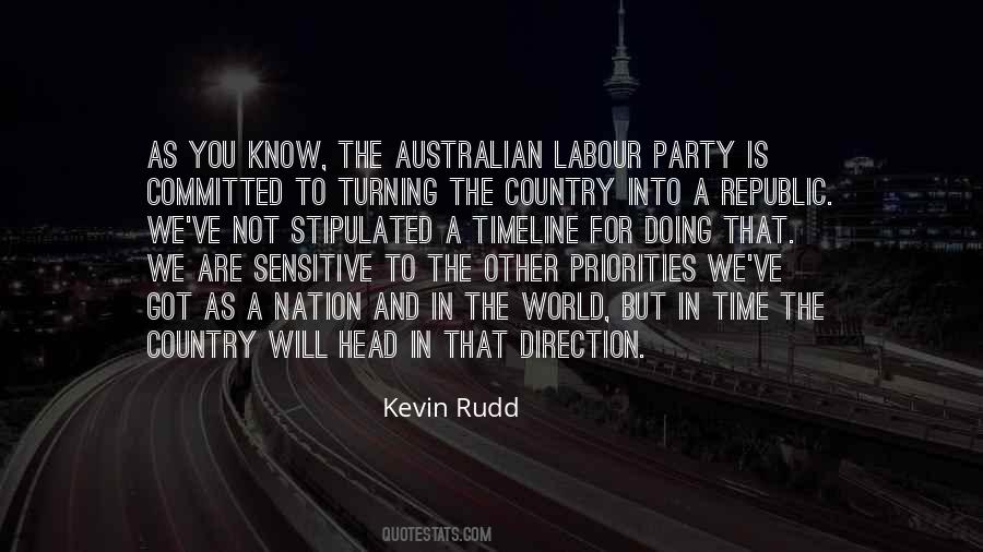 Quotes About Kevin Rudd #170438