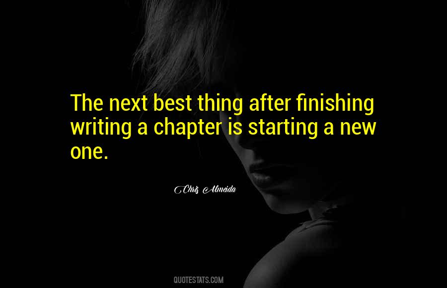 Finishing Writing Quotes #1597660