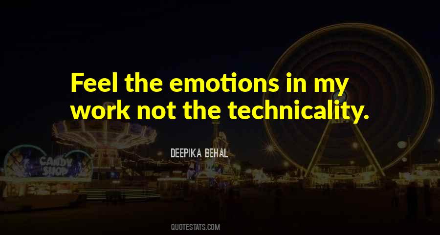 Emotional Work Quotes #807505