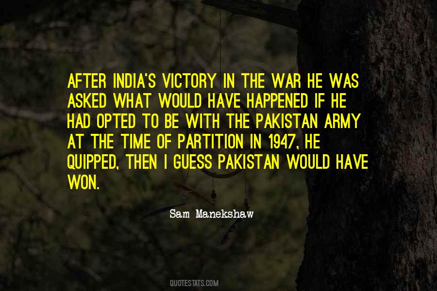 Quotes About The Partition Of India #774997