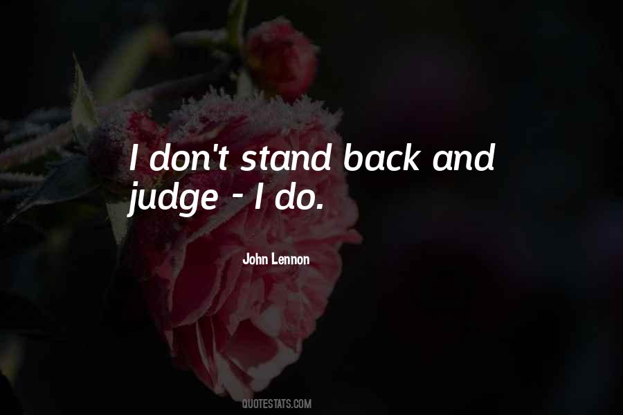 Stand Back Quotes #1569065