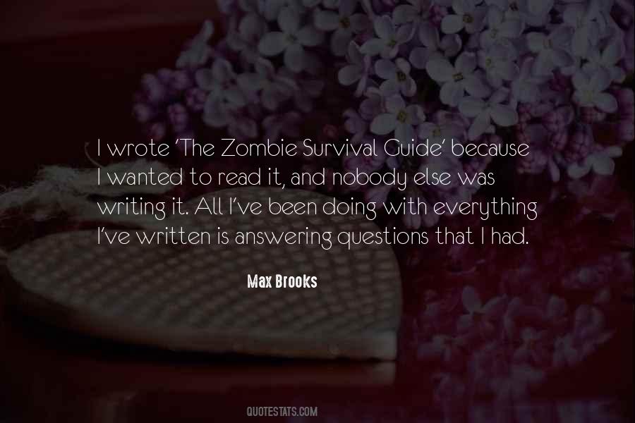 The Zombie Survival Guide Quotes #1788963