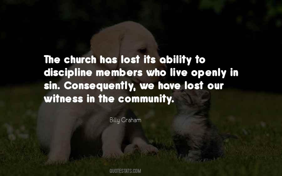 Church Discipline Quotes #1418866