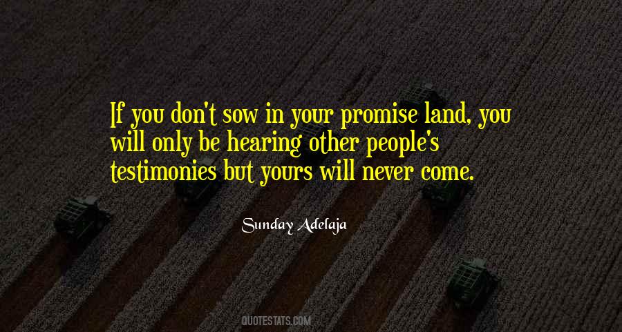 Promise Land Quotes #1294782
