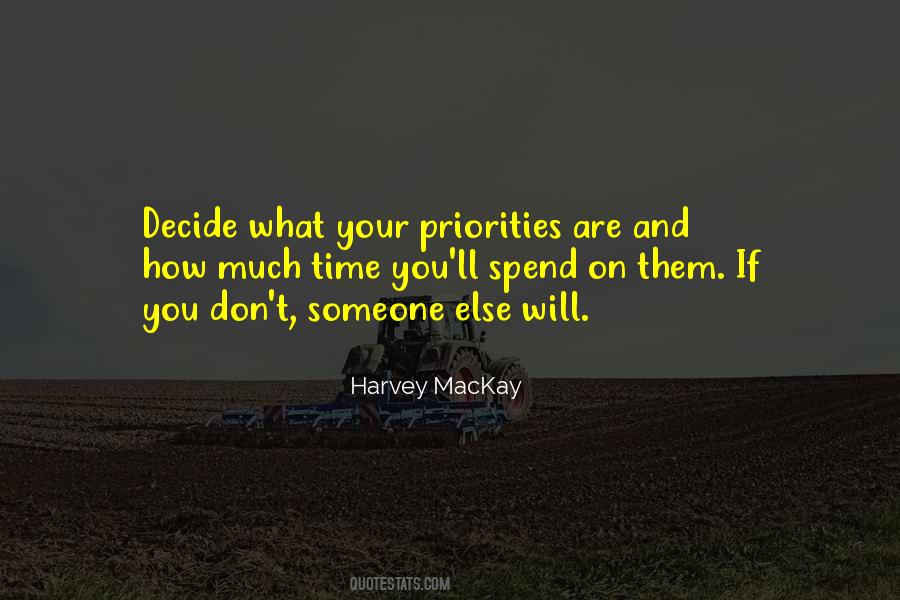 Time And Priorities Quotes #817517