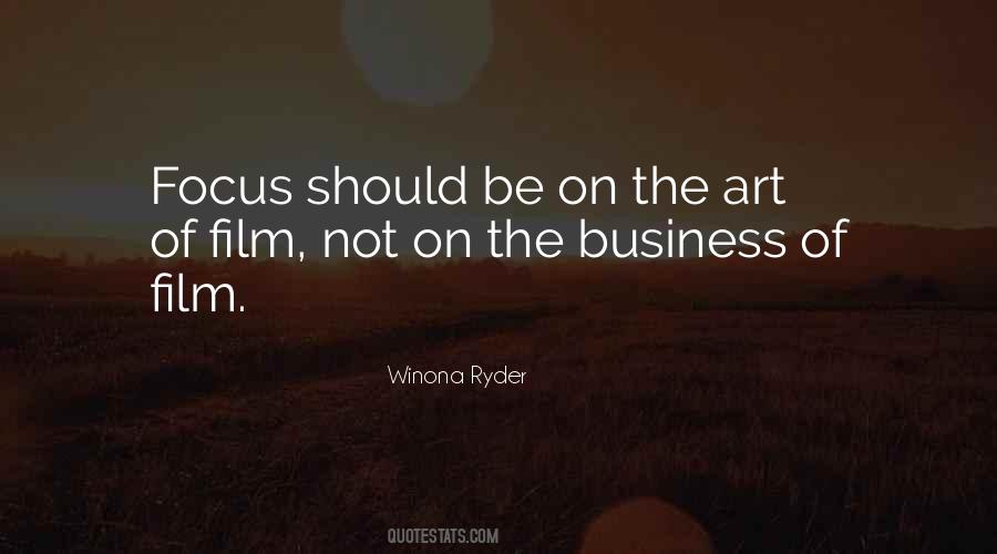 Art Of Film Quotes #1362562
