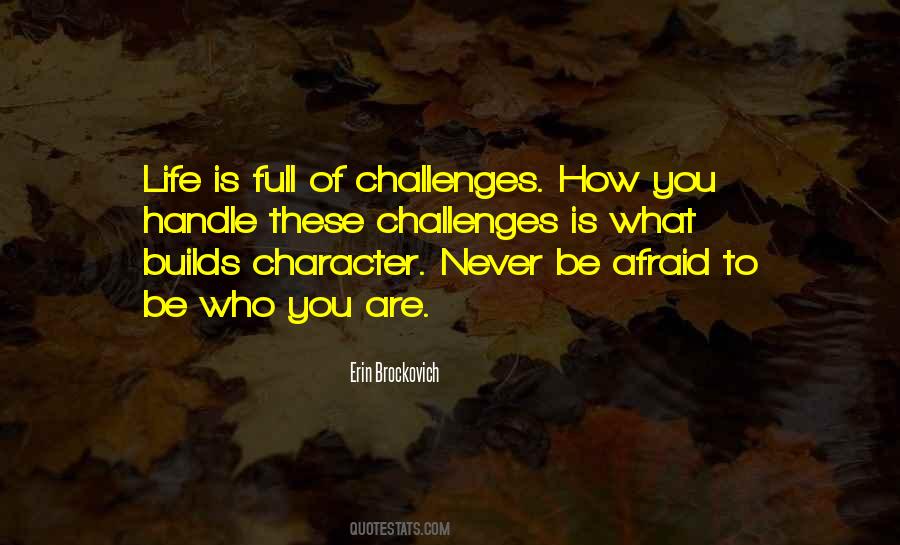 Life Is Full Of Challenges Quotes #387758