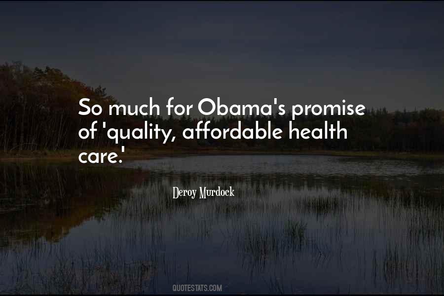 Obama Health Care Quotes #1733790