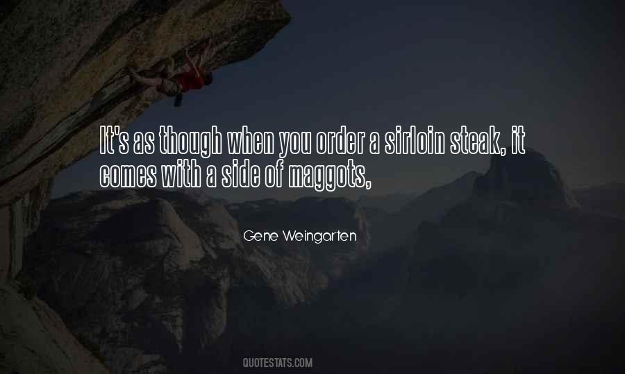 Side That Go With Steak Quotes #158048