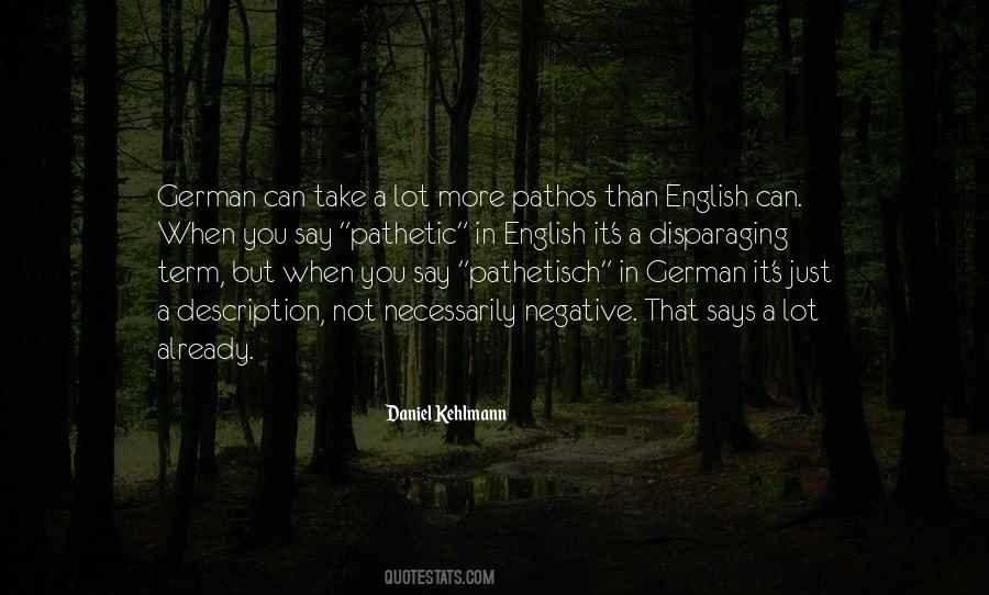 Quotes About Kehlmann #842784