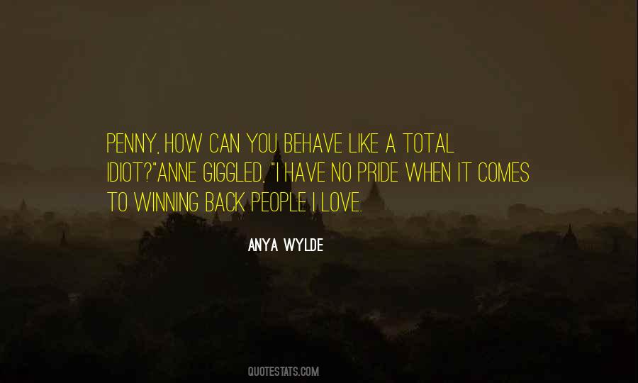 Pride Vs Love Quotes #28797