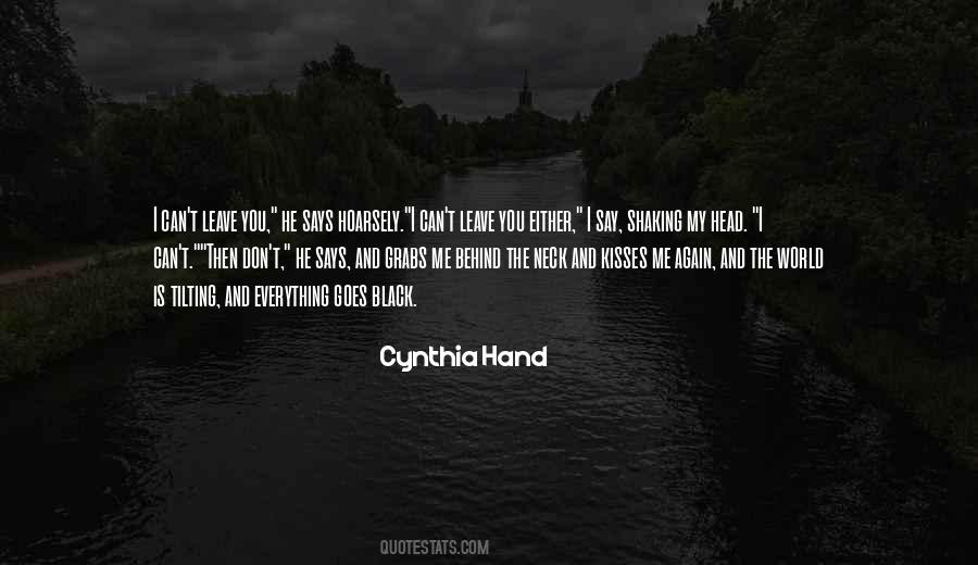 Cynthia Hand Love Quotes #1210002