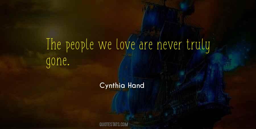 Cynthia Hand Love Quotes #1427311