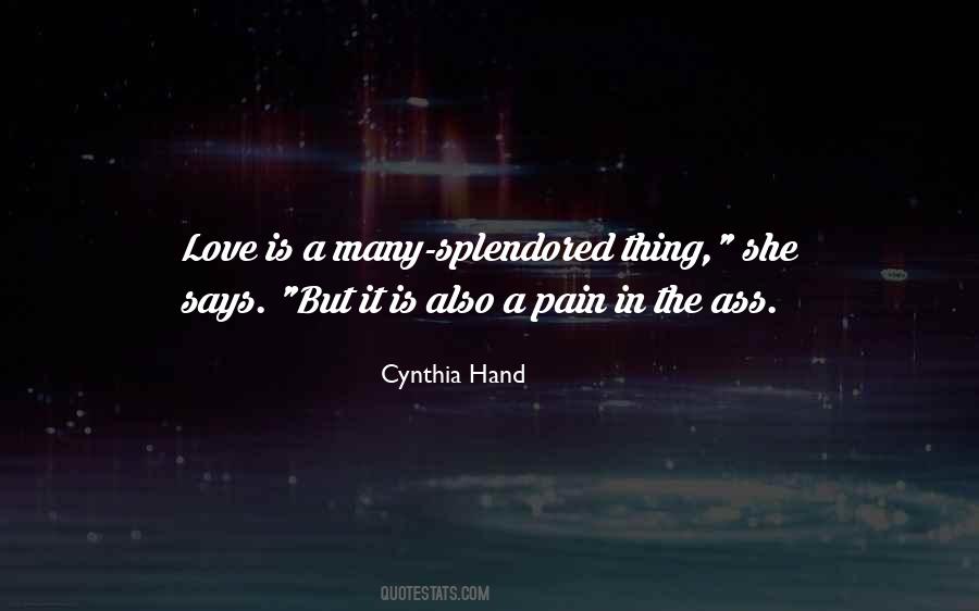 Cynthia Hand Love Quotes #146514