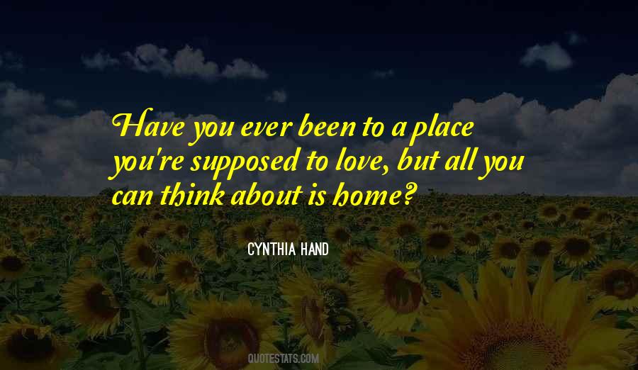 Cynthia Hand Love Quotes #965615