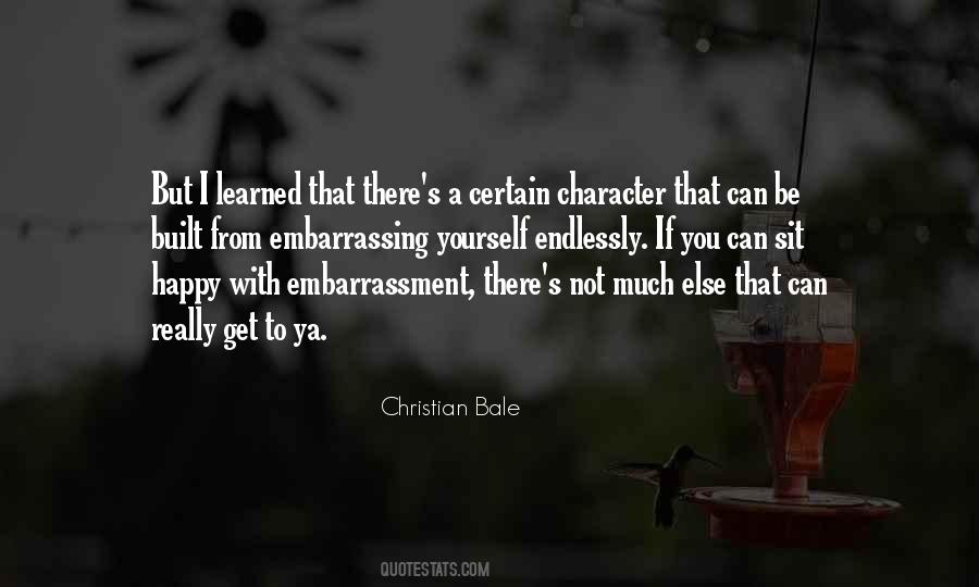 Character Built Quotes #1166652