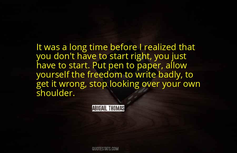 I Realized That Quotes #1214875