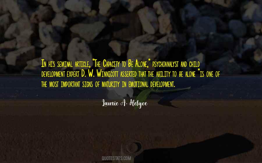 D. Winnicott Quotes #259219