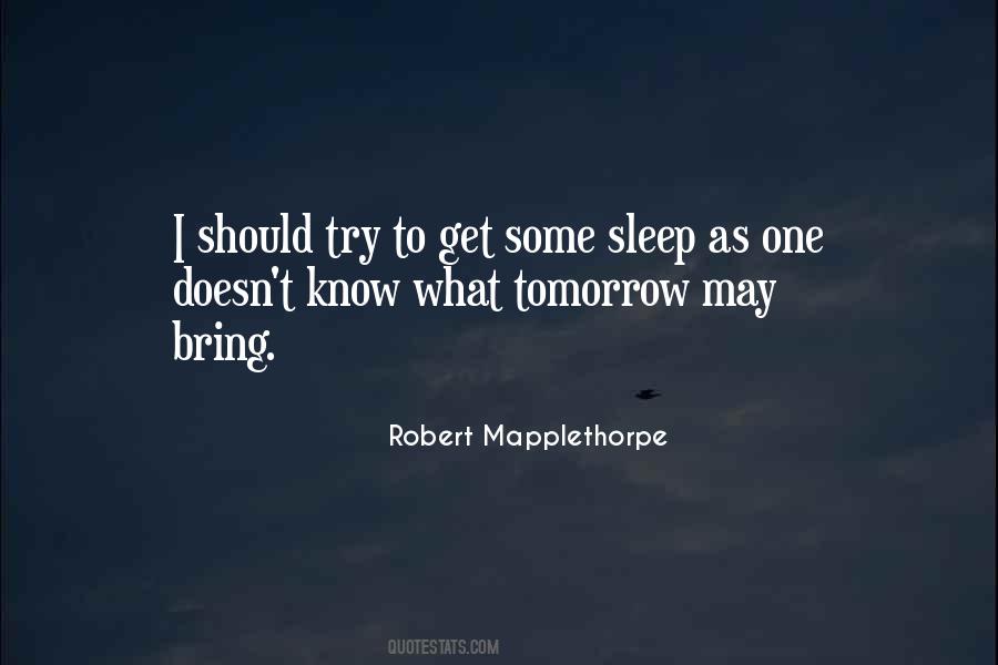 What Tomorrow Will Bring Quotes #388009