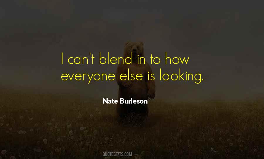 Blend In Quotes #328836