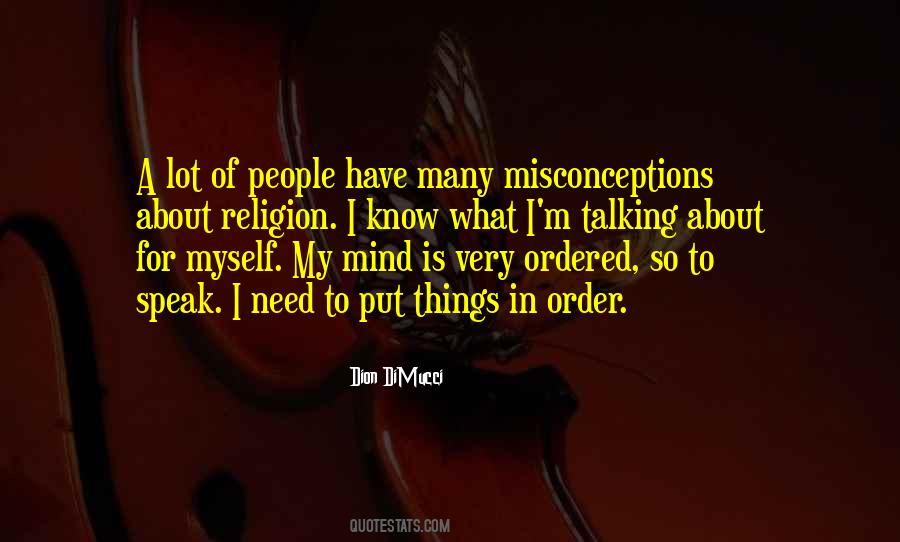 Put Things In Order Quotes #957802