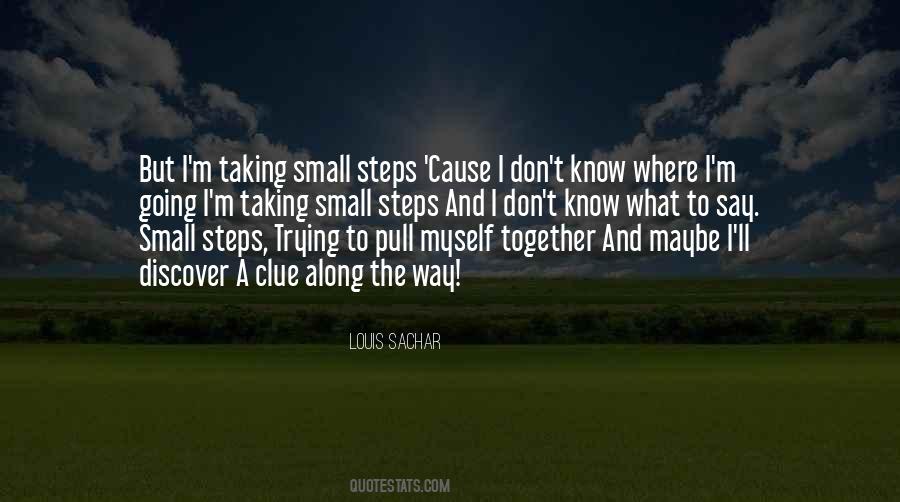 Taking Small Steps Quotes #631664