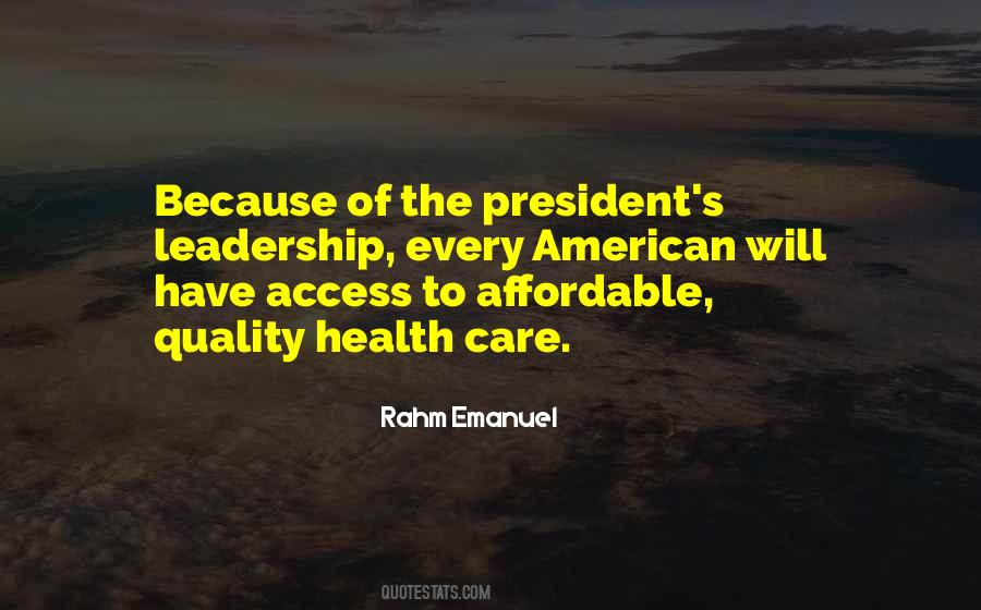 Quality Leadership Quotes #1554205