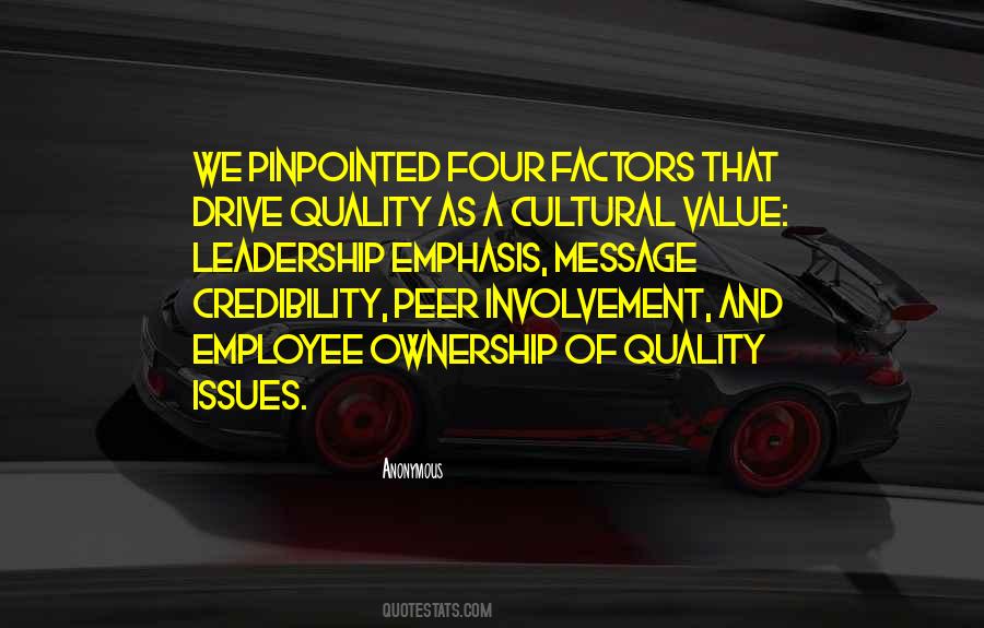 Quality Leadership Quotes #365167